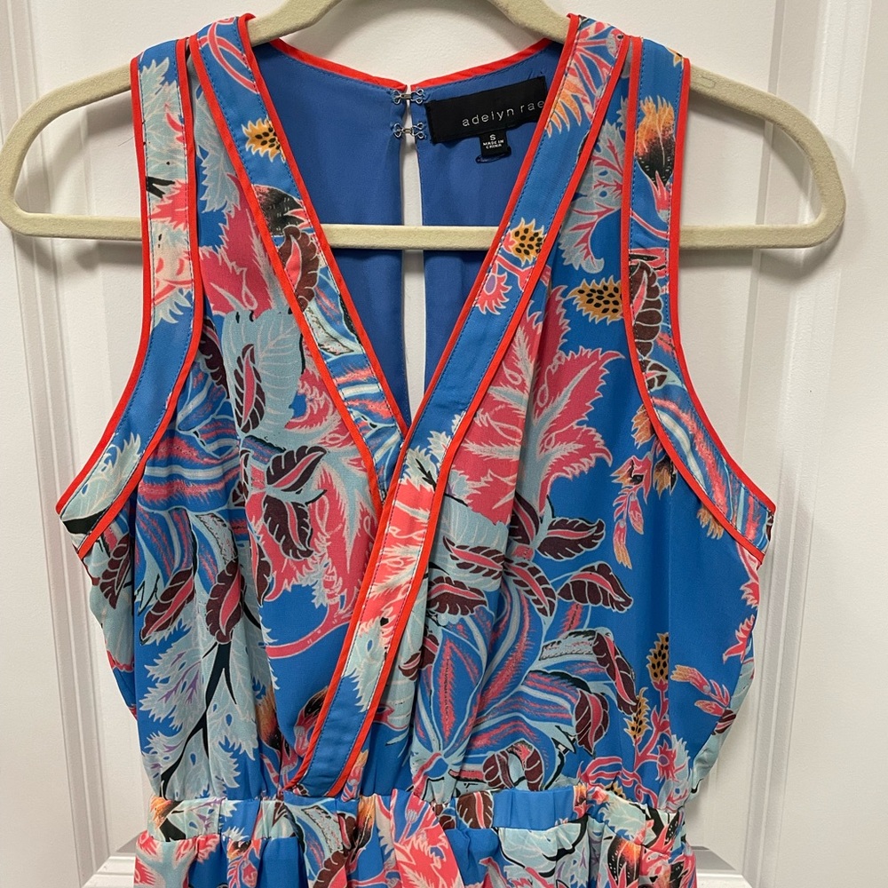 Adelyn Rae Tropical Shorts Romper - Picture 2 of 7